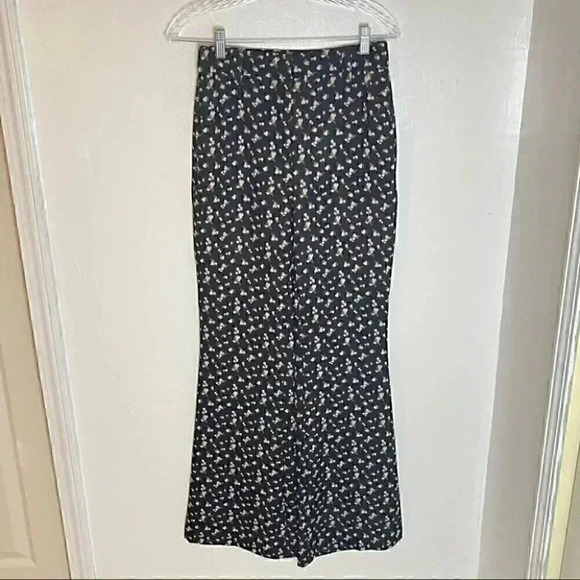 NWT Tanya Taylor Reese Wide Leg Flare Trouser Pants - Picture 2 of 7